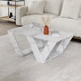 Hanah Home Pipra - Mesa de centro Mármol de Carrara